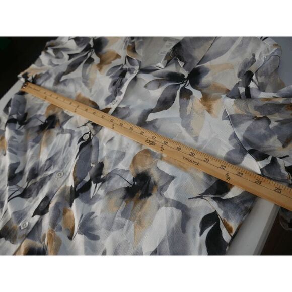 Alfred Dunner Women's Petite Classics Leaf Shirt PXL - Picture 4 of 7